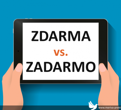 Zdarma vs. zadarmo — co je správně?