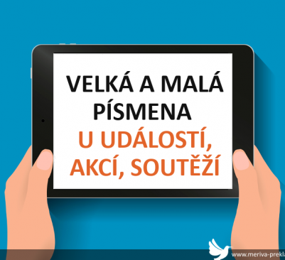 Velká písmena: události, akce, soutěže — co je správně?